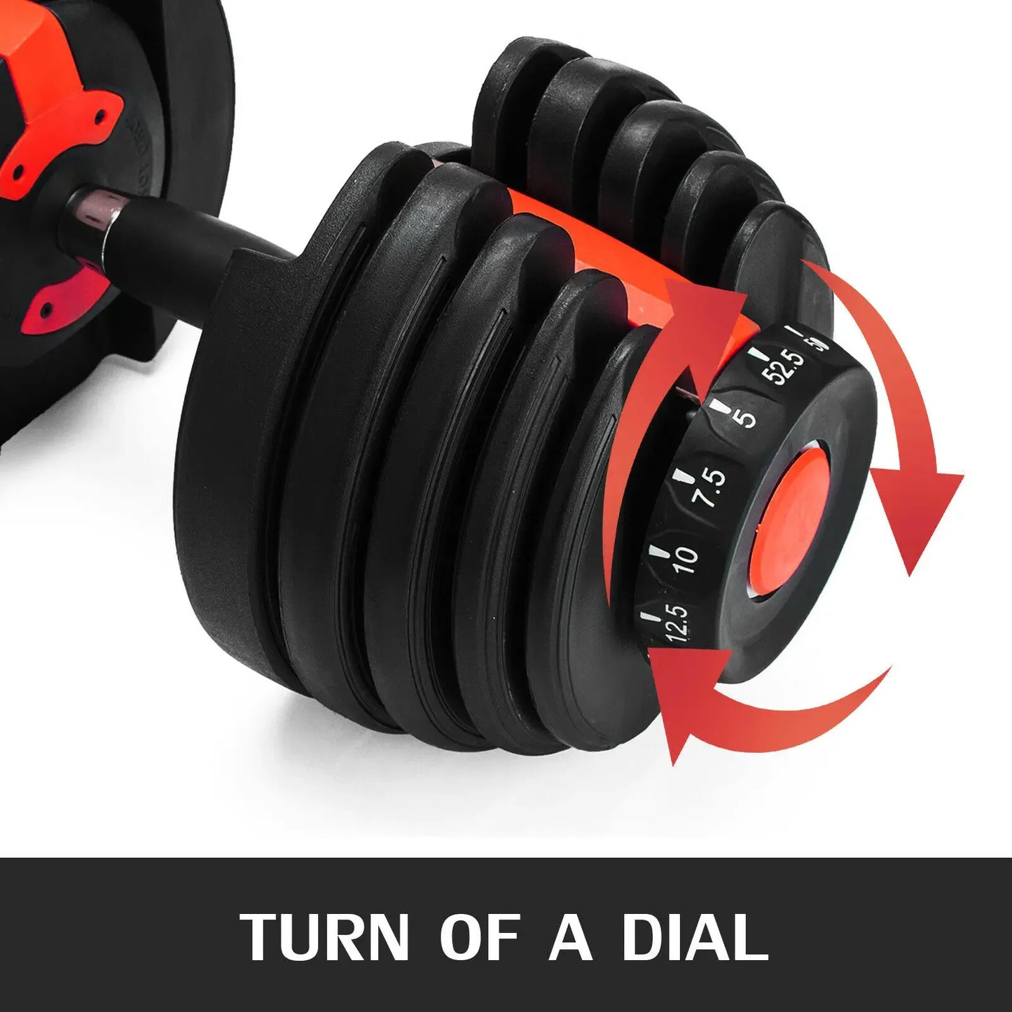 Adjustable 24Kg Dumbbells Set for Fitness Workouts
