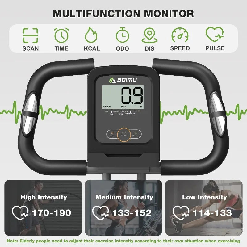 5 In 1 Folding Exercise Bike With Magnetic Resistance