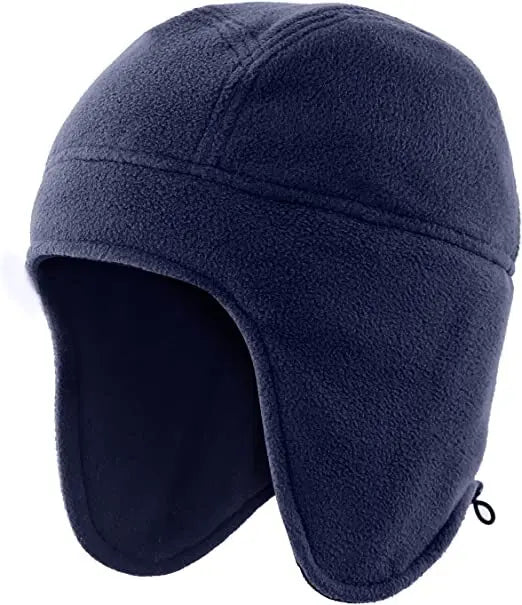 Unisex Skull Cap With Ear Flaps Windproof Fleece Beanie - Arthur's Wellness Emporium