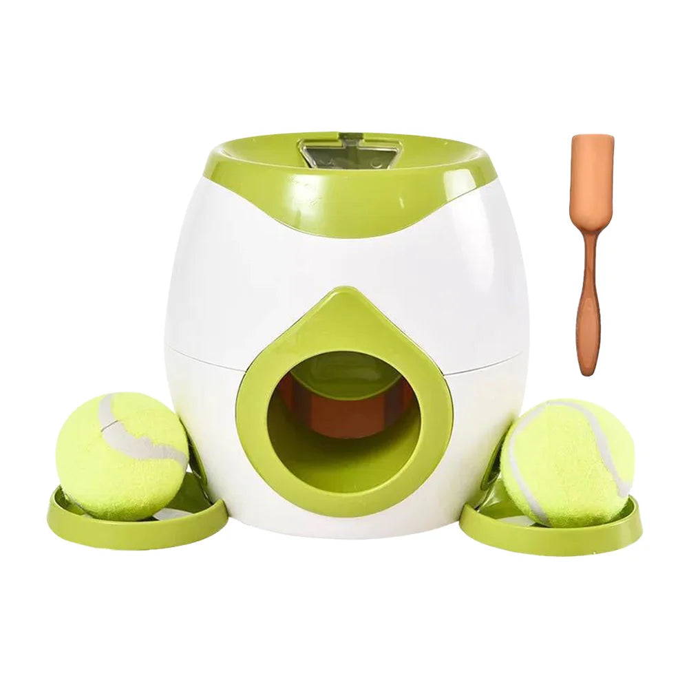 Alloet Mini Tennis Ball Launcher For Dogs Interactive Toy