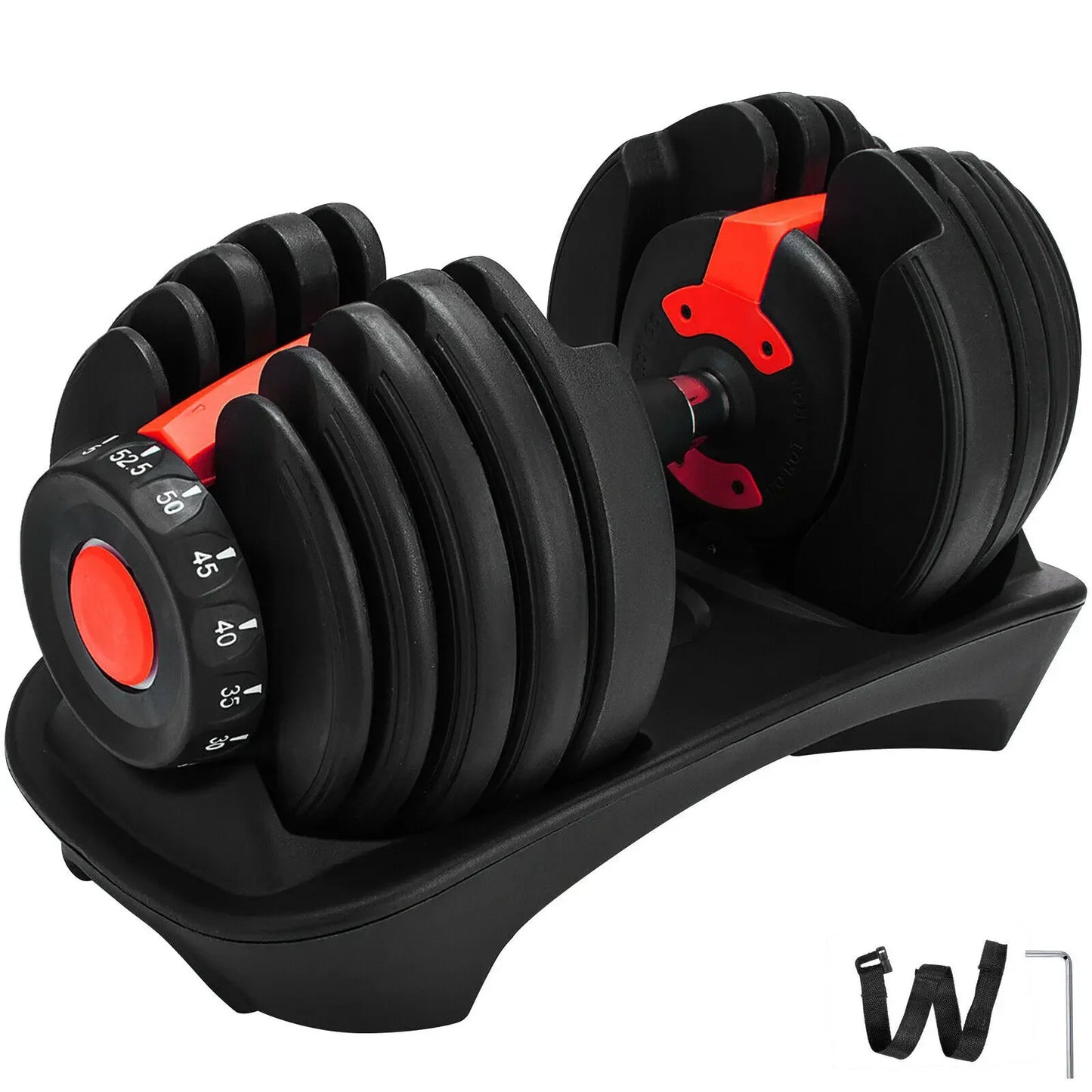 Adjustable 24Kg Dumbbells Set for Fitness Workouts
