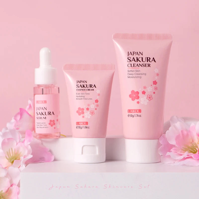 LAIKOU Japan Sakura Skincare Anti-Aging Gift Set - Arthur's Wellness Emporium