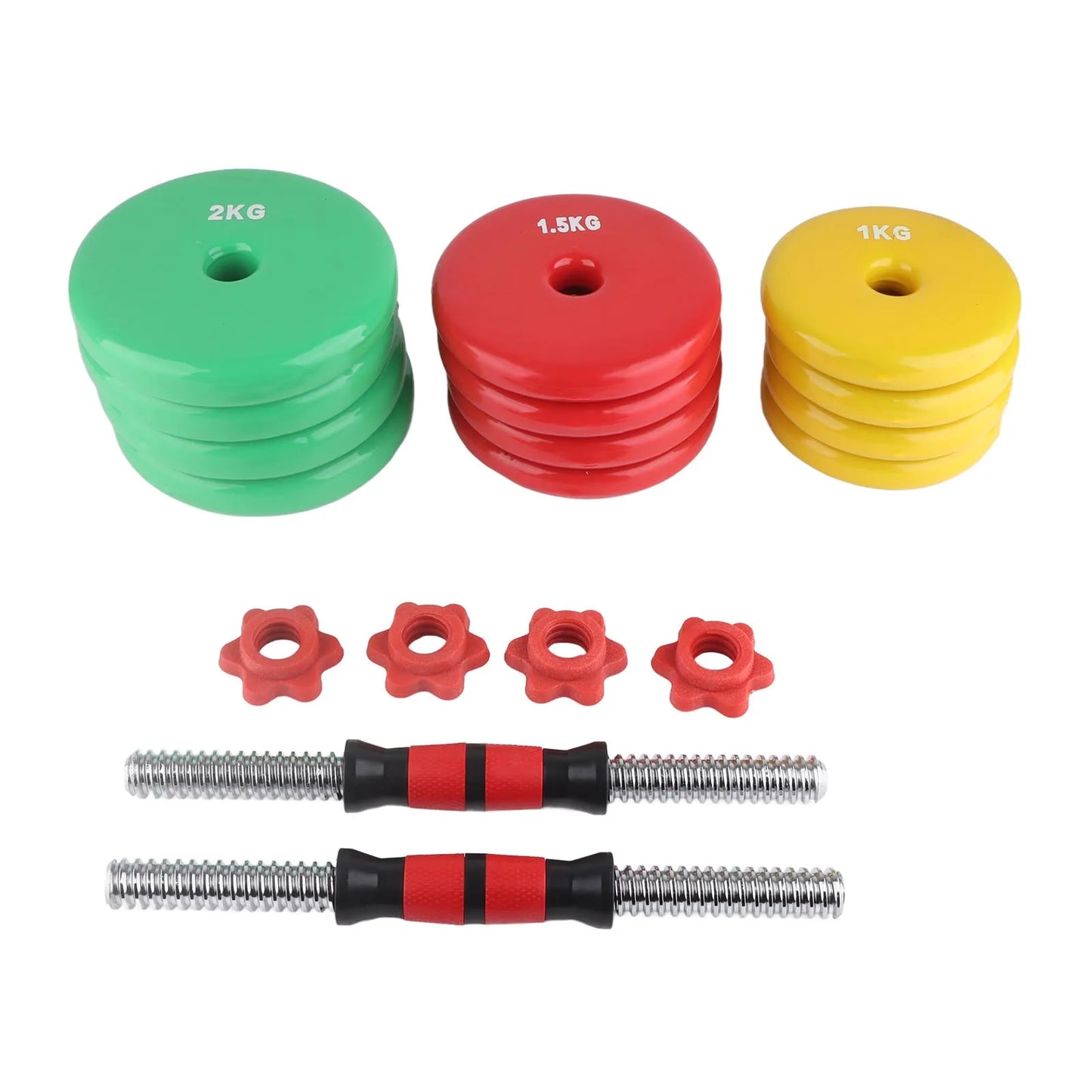 Colorful Non Slip Grip Dumbbells for Home Fitness Training - Arthur's Wellness Emporium