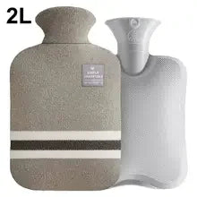 Durable Hot Water Bottle with Knitted Cover for Pain Relief