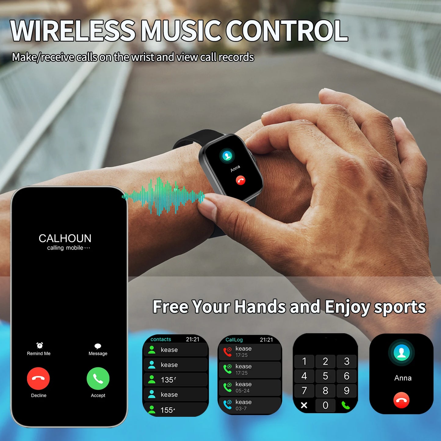 Multifunctional Smartwatch for Fitness and Music Tracking