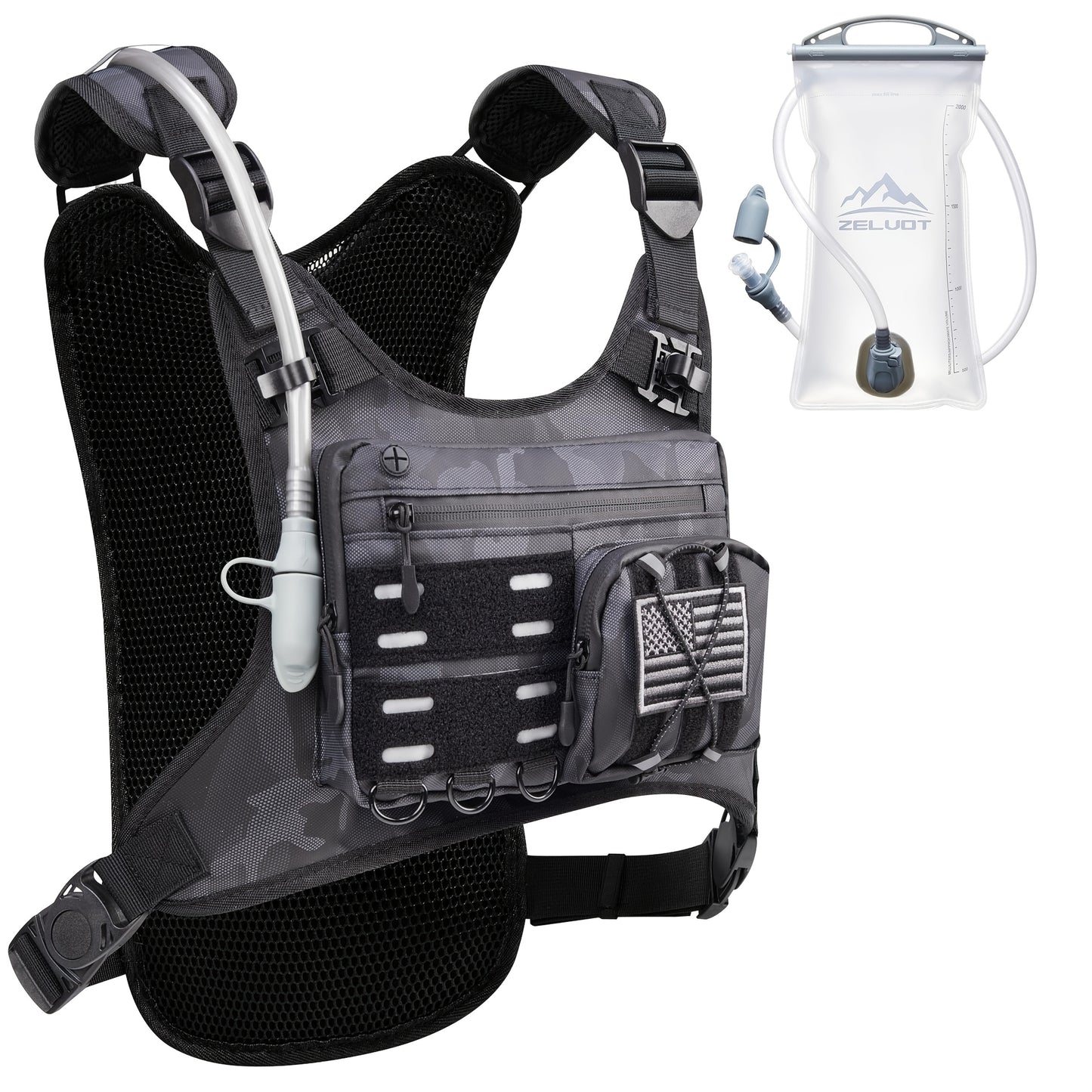 Running Hydration Vest With 67.63oz Water Bladder - Arthur's Wellness Emporium