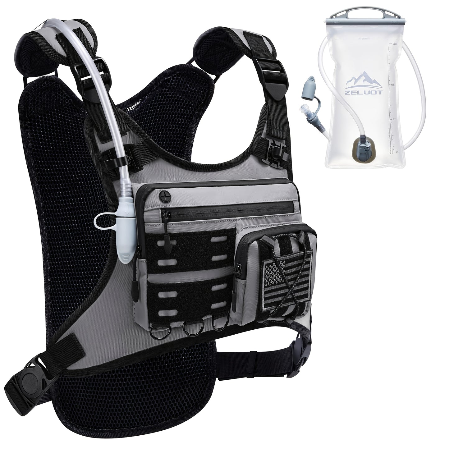 Running Hydration Vest With 67.63oz Water Bladder - Arthur's Wellness Emporium
