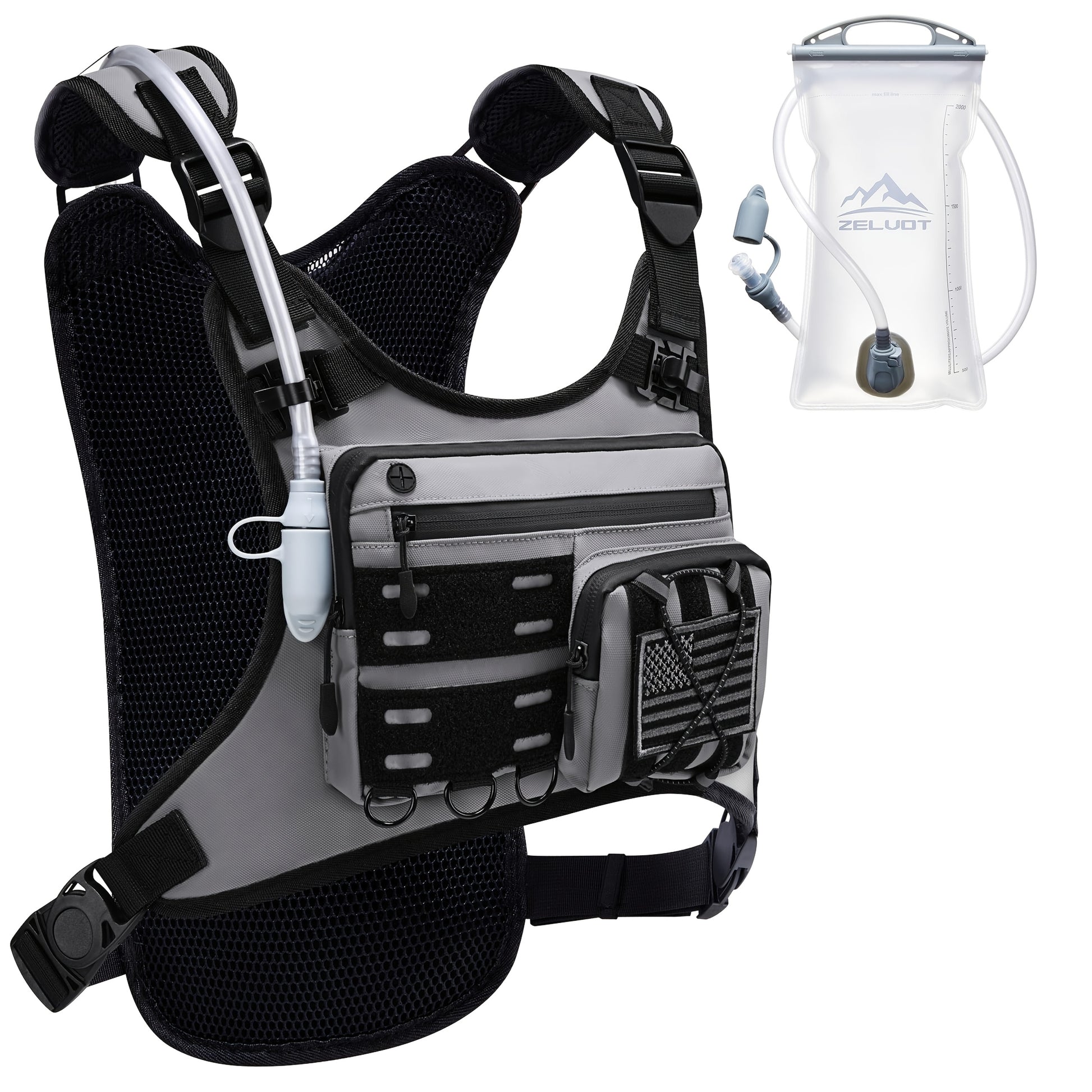 Running Hydration Vest With 67.63oz Water Bladder - Arthur's Wellness Emporium