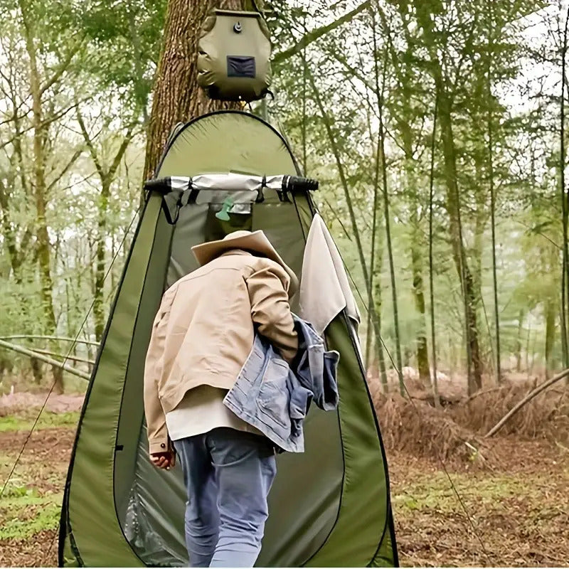 Privacy Camp Shower Kit Foldable Tent And 5Gallon Solar Shower - Arthur's Wellness Emporium