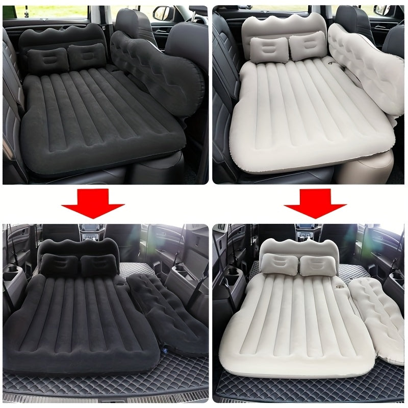 Inflatable Car Bed With Flocked Surface For Camping And Travel - Arthur's Wellness Emporium