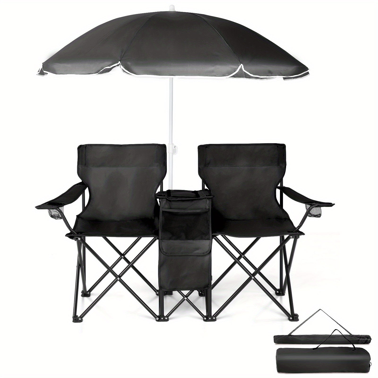 LEADZM Fishing Chair With Umbrella For Outdoor Patio - Arthur's Wellness Emporium