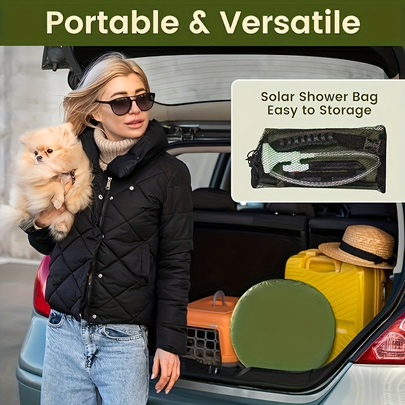 Privacy Camp Shower Kit Foldable Tent And 5Gallon Solar Shower - Arthur's Wellness Emporium