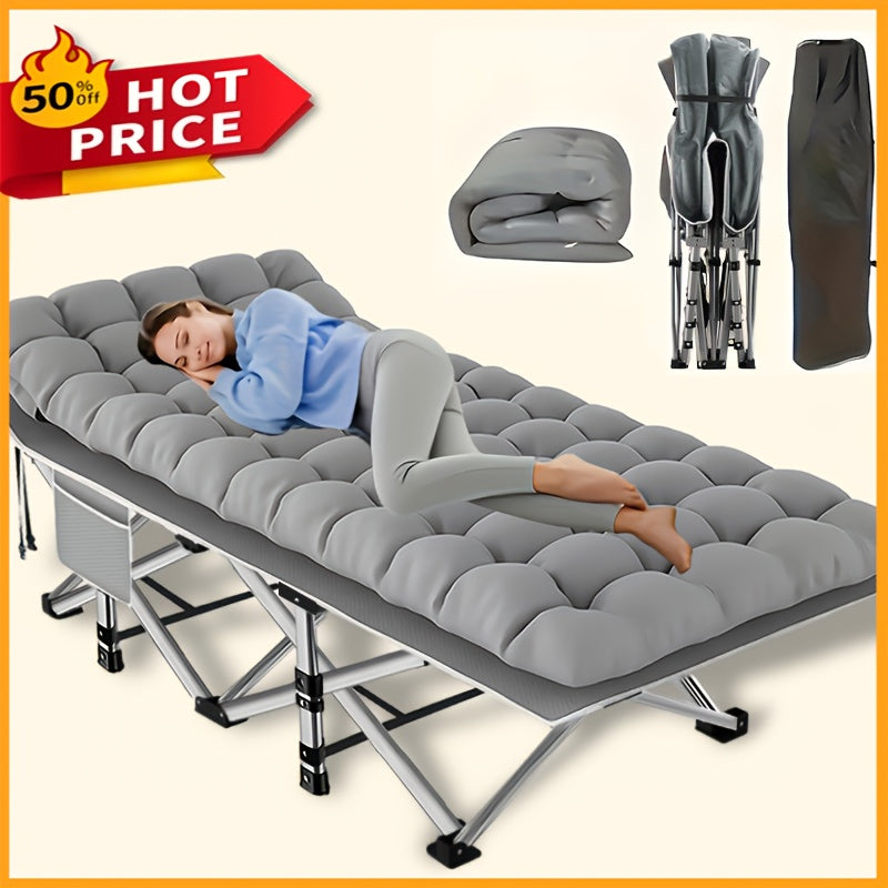 DEYUI Folding Bed With Mattress For Camping And Guests - Arthur's Wellness Emporium