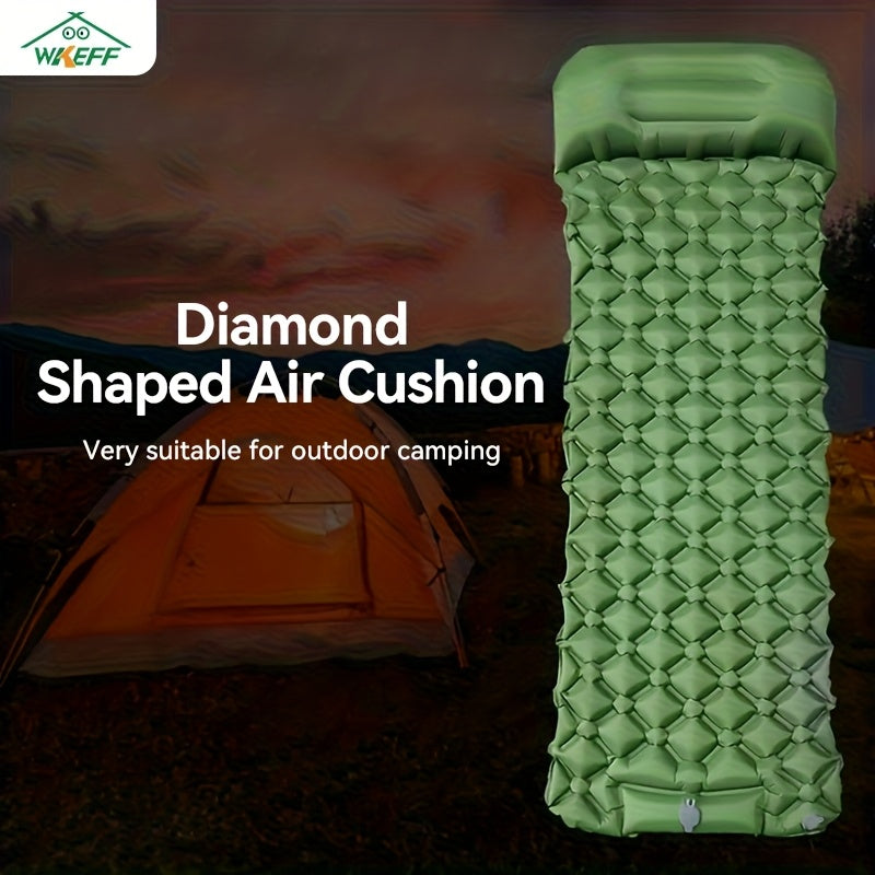 WKEFF Sleeping Pad For Camping Ultralight Inflatable Mattress With Foot Pump - Arthur's Wellness Emporium