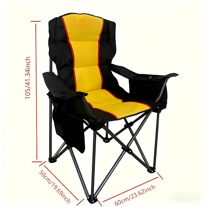 Tusheng Outdoor Portable Folding Camping Insulated Chair With Lumbar Support - Arthur's Wellness Emporium