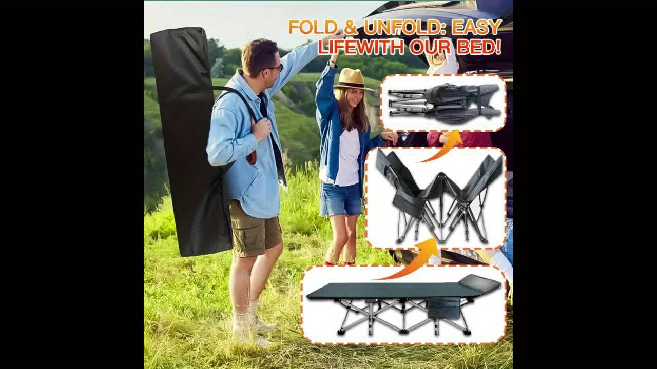 DEYUI Folding Bed With Mattress For Camping And Guests - Arthur's Wellness Emporium