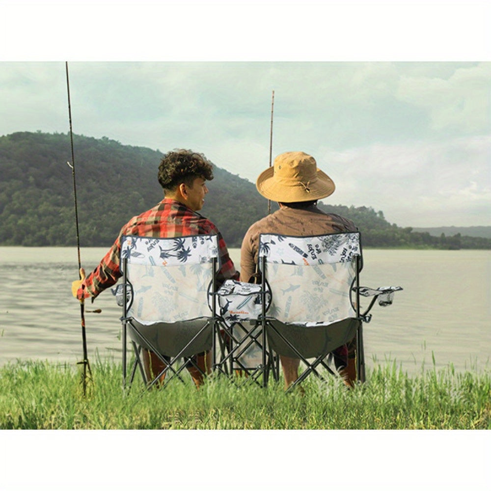 LEADZM Fishing Chair With Umbrella For Outdoor Patio - Arthur's Wellness Emporium