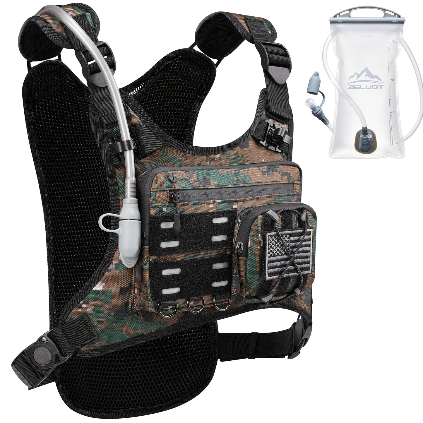 Running Hydration Vest With 67.63oz Water Bladder - Arthur's Wellness Emporium