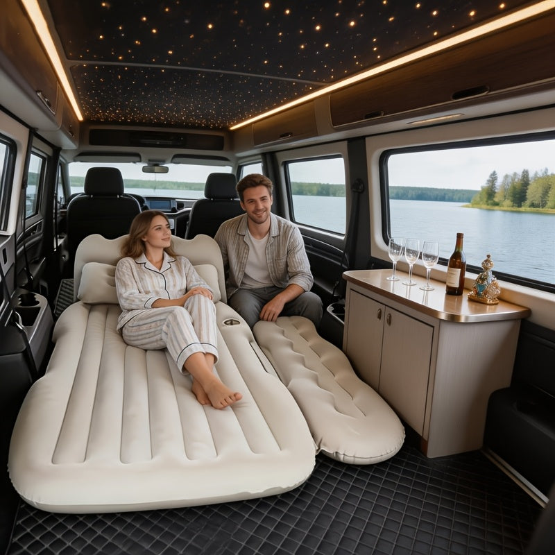 Inflatable Car Bed With Flocked Surface For Camping And Travel - Arthur's Wellness Emporium