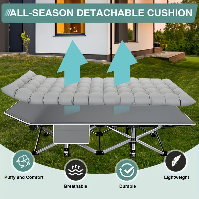 DEYUI Folding Bed With Mattress For Camping And Guests - Arthur's Wellness Emporium