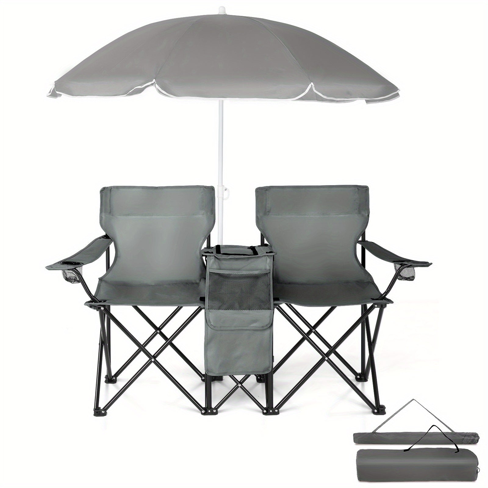 LEADZM Fishing Chair With Umbrella For Outdoor Patio - Arthur's Wellness Emporium