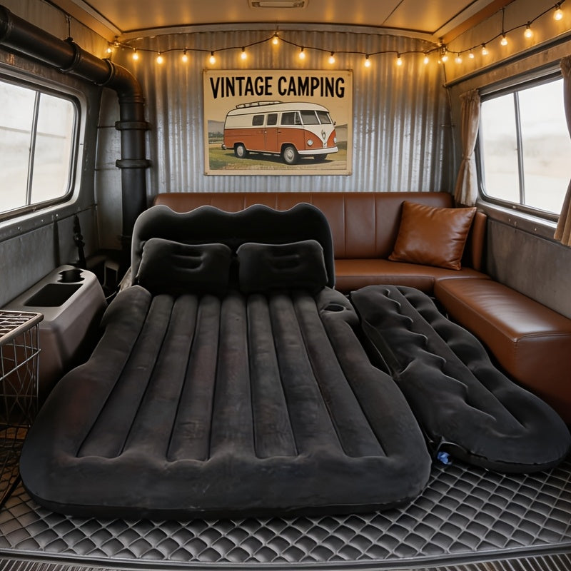 Inflatable Car Bed With Flocked Surface For Camping And Travel - Arthur's Wellness Emporium