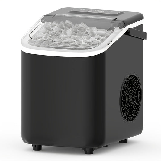 BAYANY Countertop Ice Maker With Bullet Shaped Cubes 26 Pounds