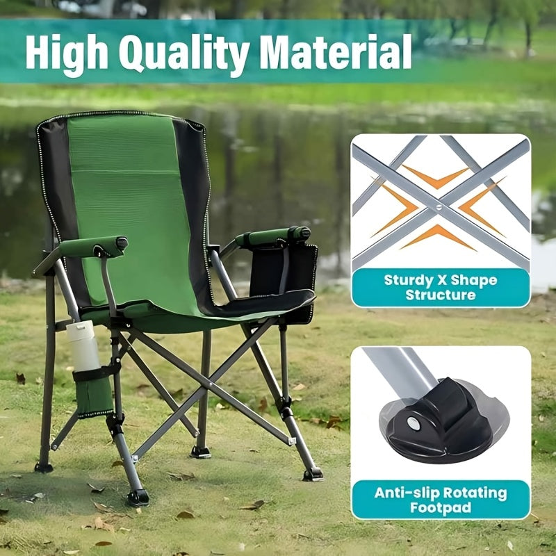 Tusheng Outdoor Portable Folding Camping Insulated Chair With Lumbar Support - Arthur's Wellness Emporium