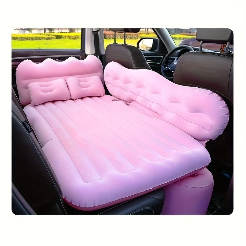 Inflatable Car Bed With Flocked Surface For Camping And Travel - Arthur's Wellness Emporium