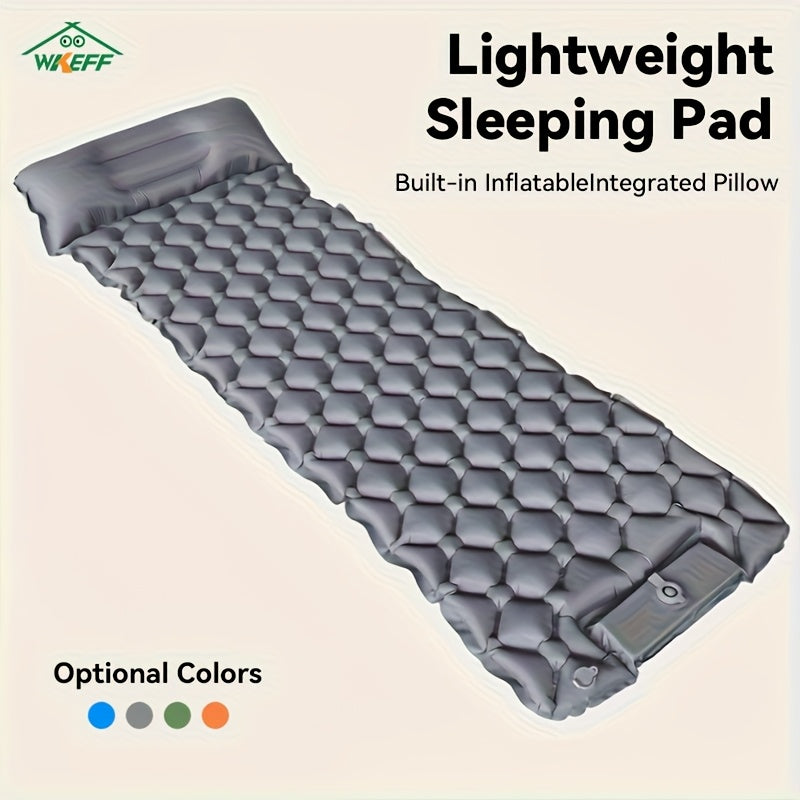 WKEFF Sleeping Pad For Camping Ultralight Inflatable Mattress With Foot Pump - Arthur's Wellness Emporium