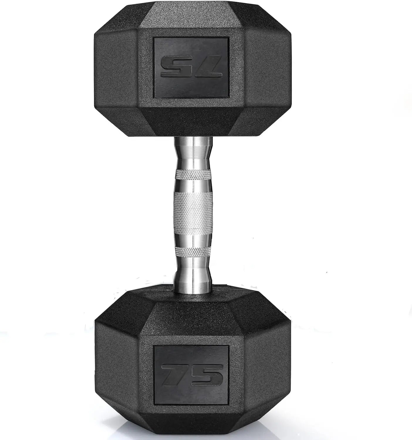Rubber Hex Dumbbells Set Cast Iron Rubber Coated 2 Pack - Arthur's Wellness Emporium