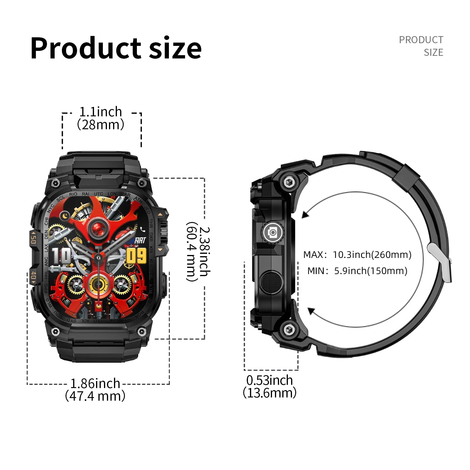LOKMAT APPLLP 7 MAX Android Smartwatch Rotating Camera With 4G Amoled Display - Arthur's Wellness Emporium