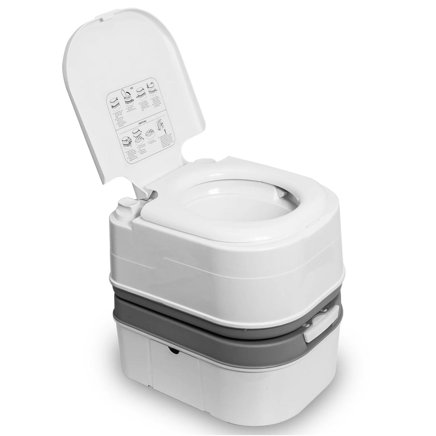 Portable Camping Toilet With Storage And Leak Proof Design - Arthur's Wellness Emporium