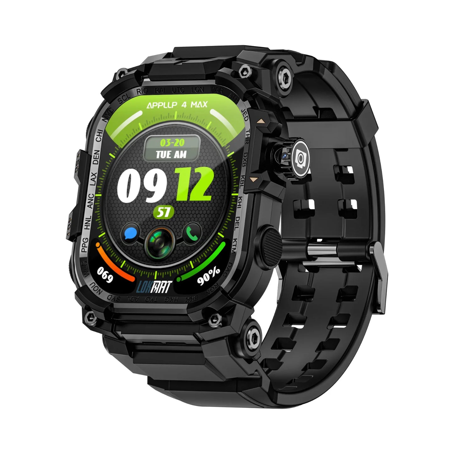 LOKMAT APPLLP 7 MAX Android Smartwatch Rotating Camera With 4G Amoled Display - Arthur's Wellness Emporium