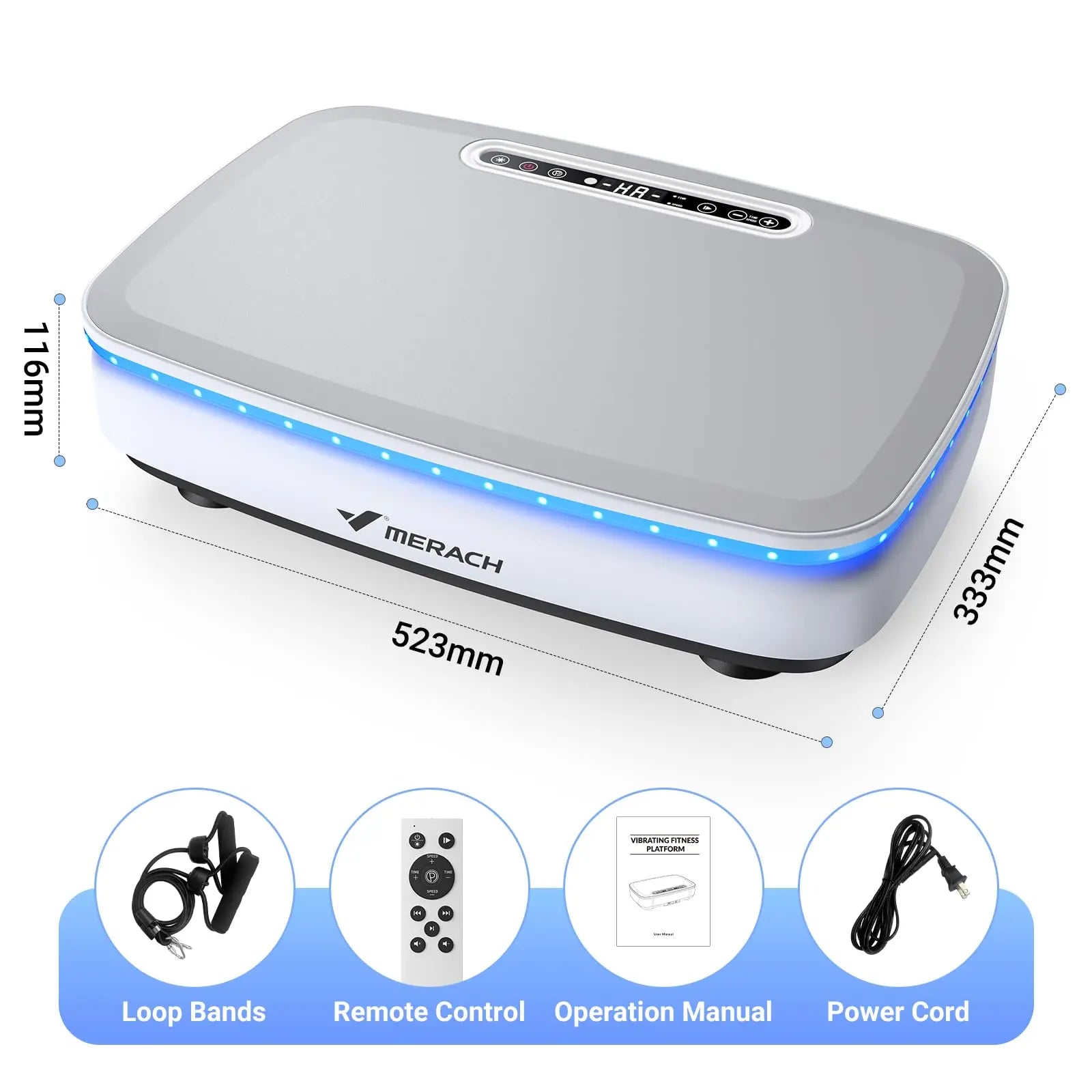 Merach Vibration Plate for Whole Body Fitness and Lymphatic Drainage - Arthur's Wellness Emporium