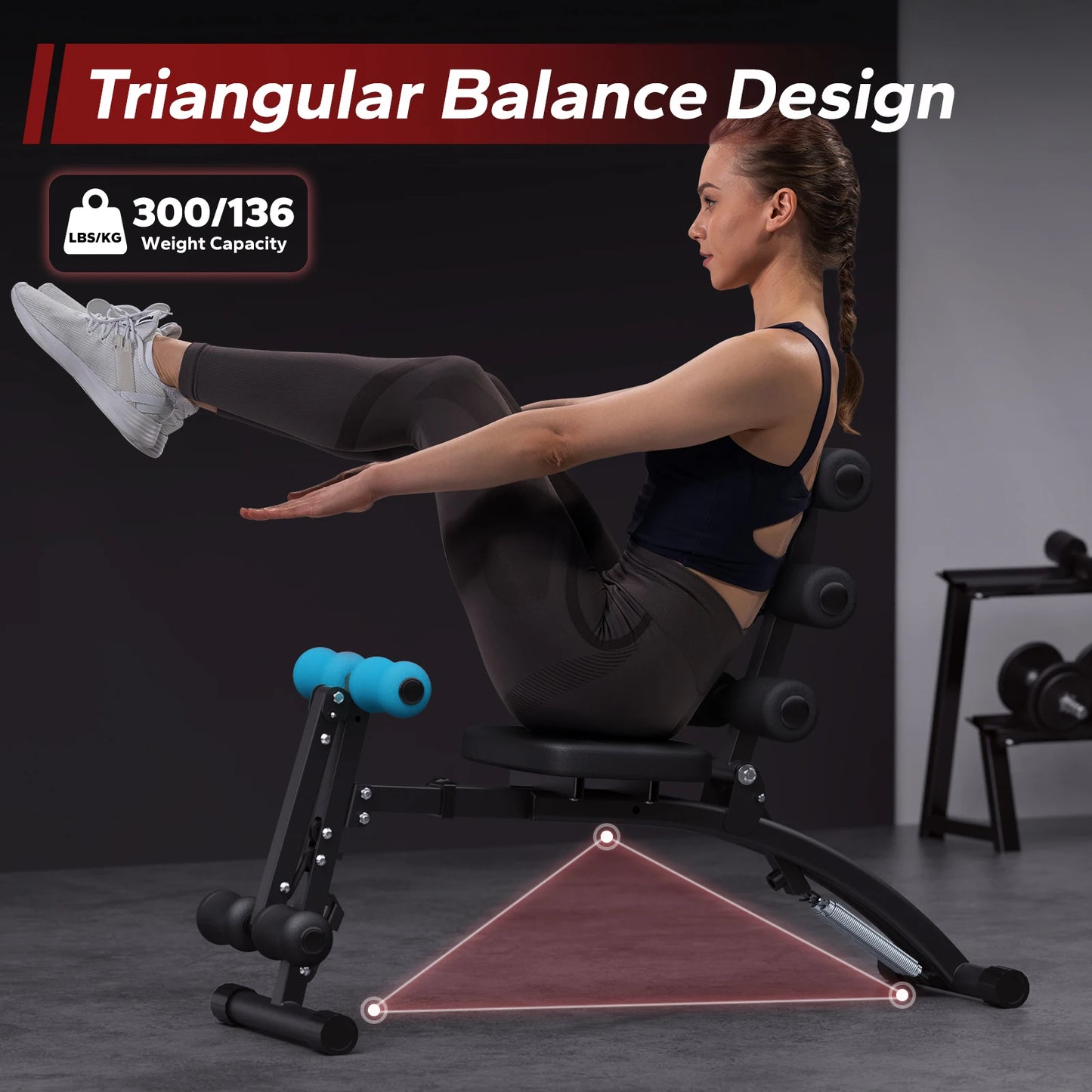 MERACH Ab Machine Multifunctional Adjustable Ab Trainer For Home Gym - Arthur's Wellness Emporium