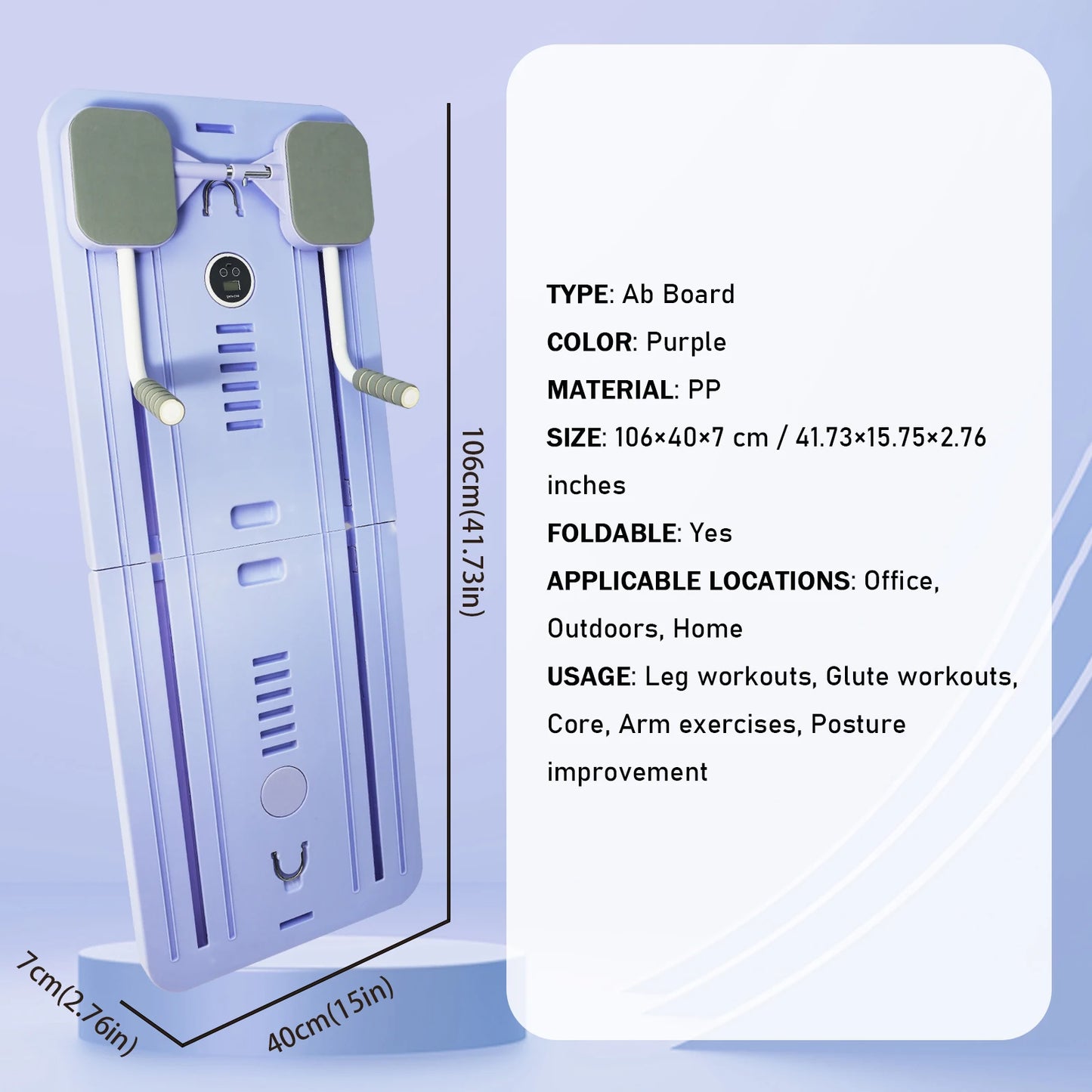Adjustable Pilates Workout Board for Home Fitness - Arthur's Wellness Emporium