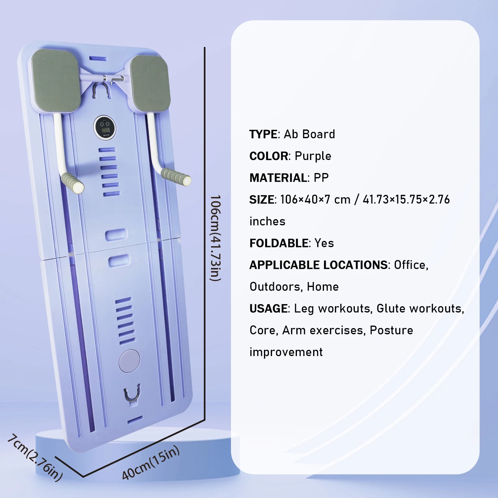 Adjustable Pilates Workout Board for Home Fitness - Arthur's Wellness Emporium