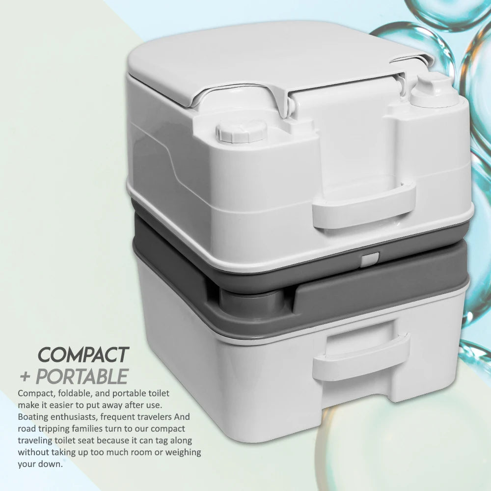 Portable Camping Toilet With Storage And Leak Proof Design - Arthur's Wellness Emporium