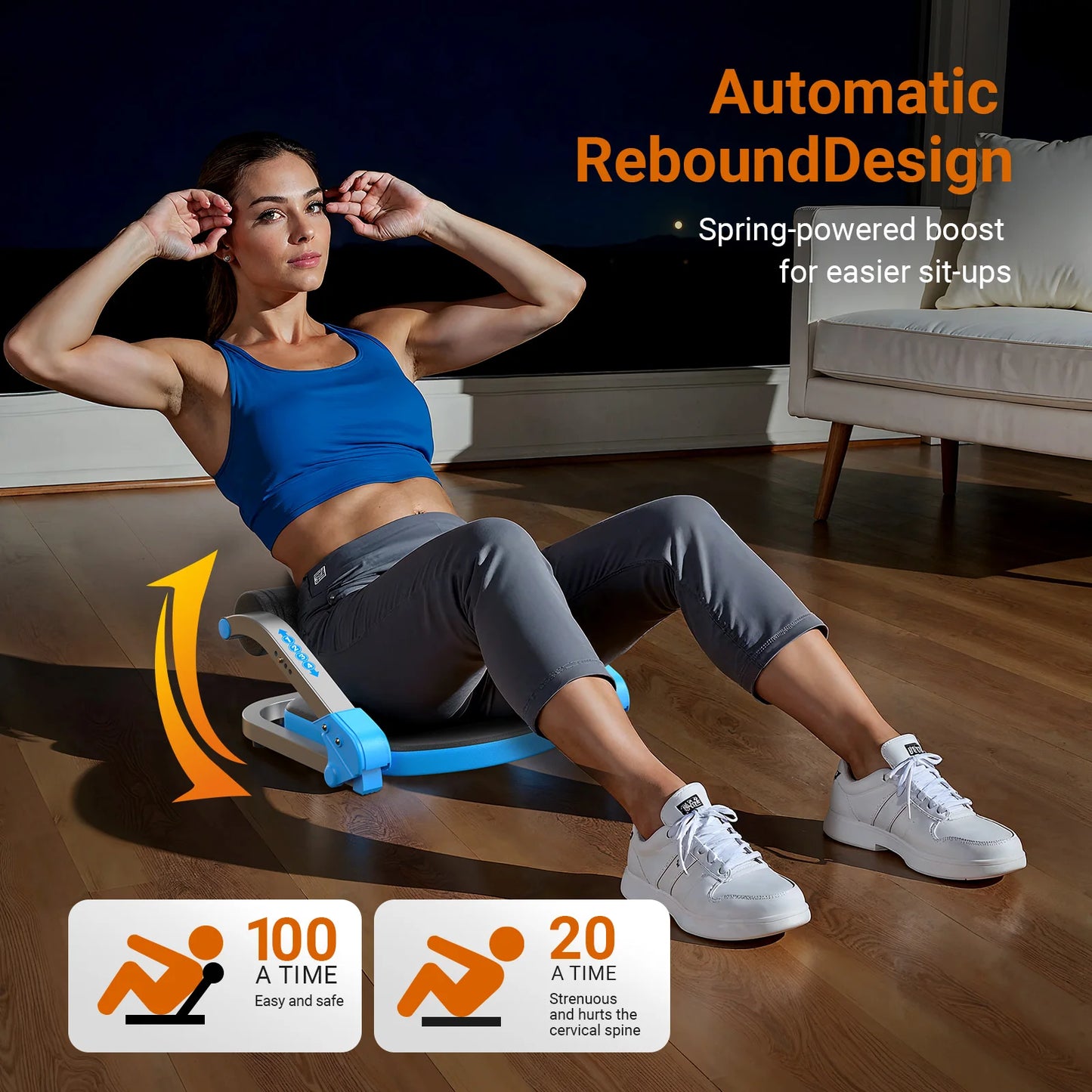 Merach Ab Machine Stomach Workout 3 Adjustable Resistance - Arthur's Wellness Emporium