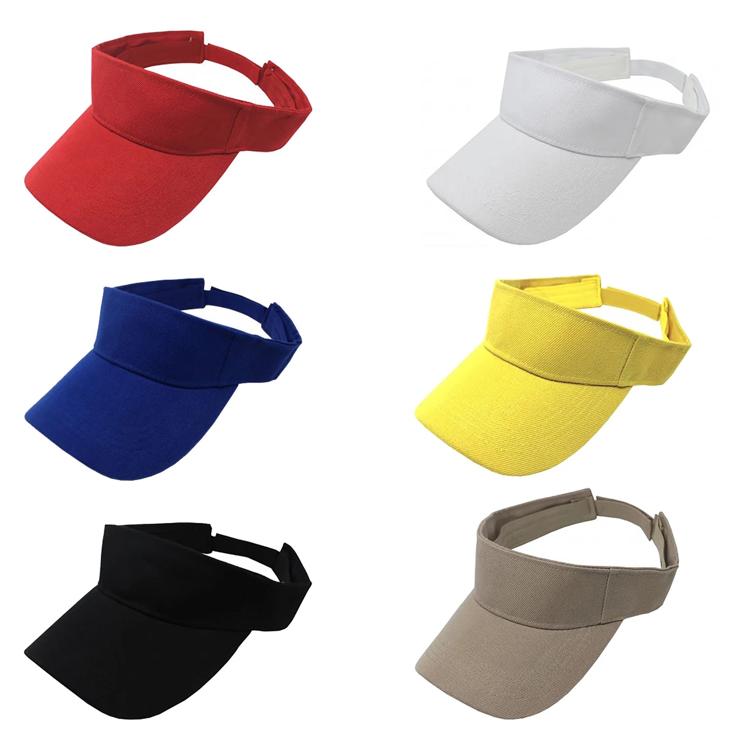 CN Beijing Pack Of 3 Sun Visors Adjustable Lightweight