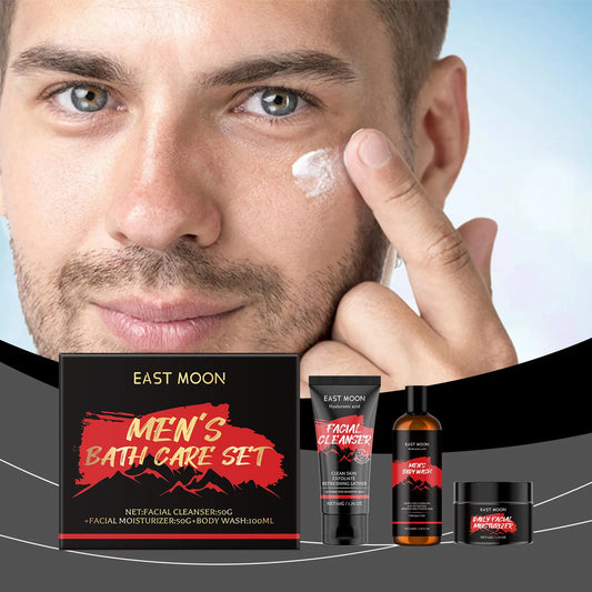 East Moon Mens Bath And Skincare Set Hydrating Body Care