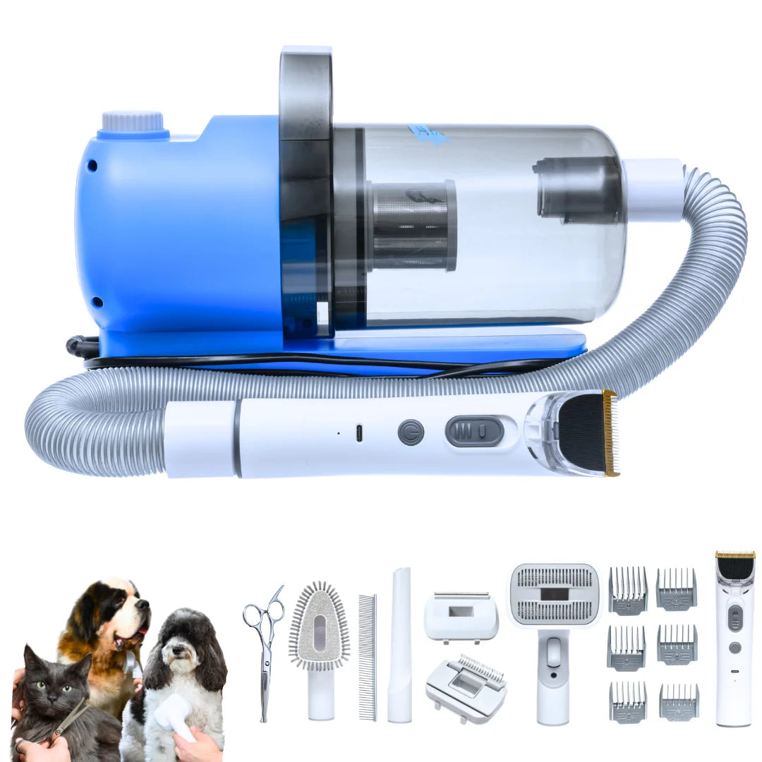 Grooming Kit For Dogs And Cats With Vacuum Includes Brushes - Arthur's Wellness Emporium