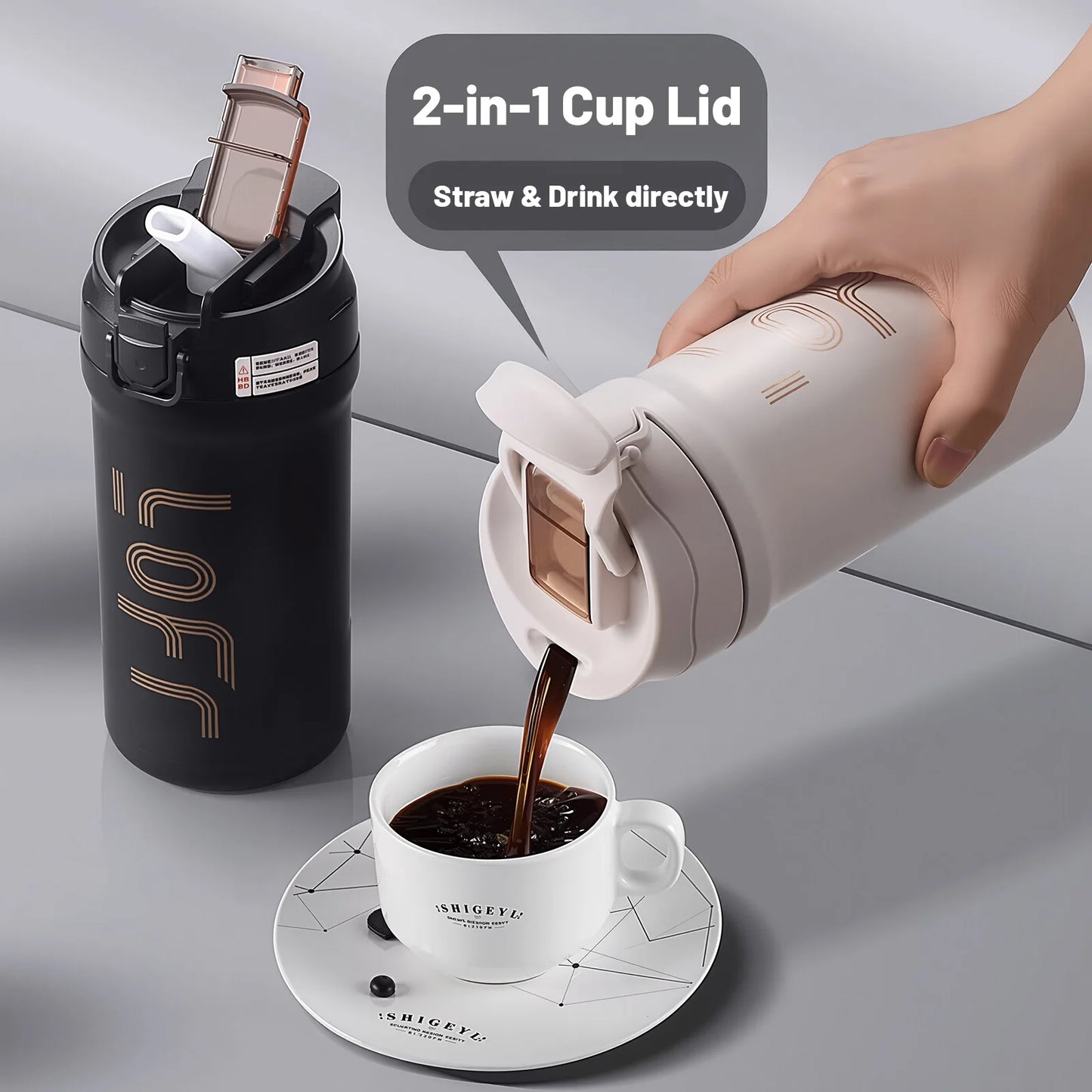 20oz Insulated Stainless Steel Travel Coffee Tumbler