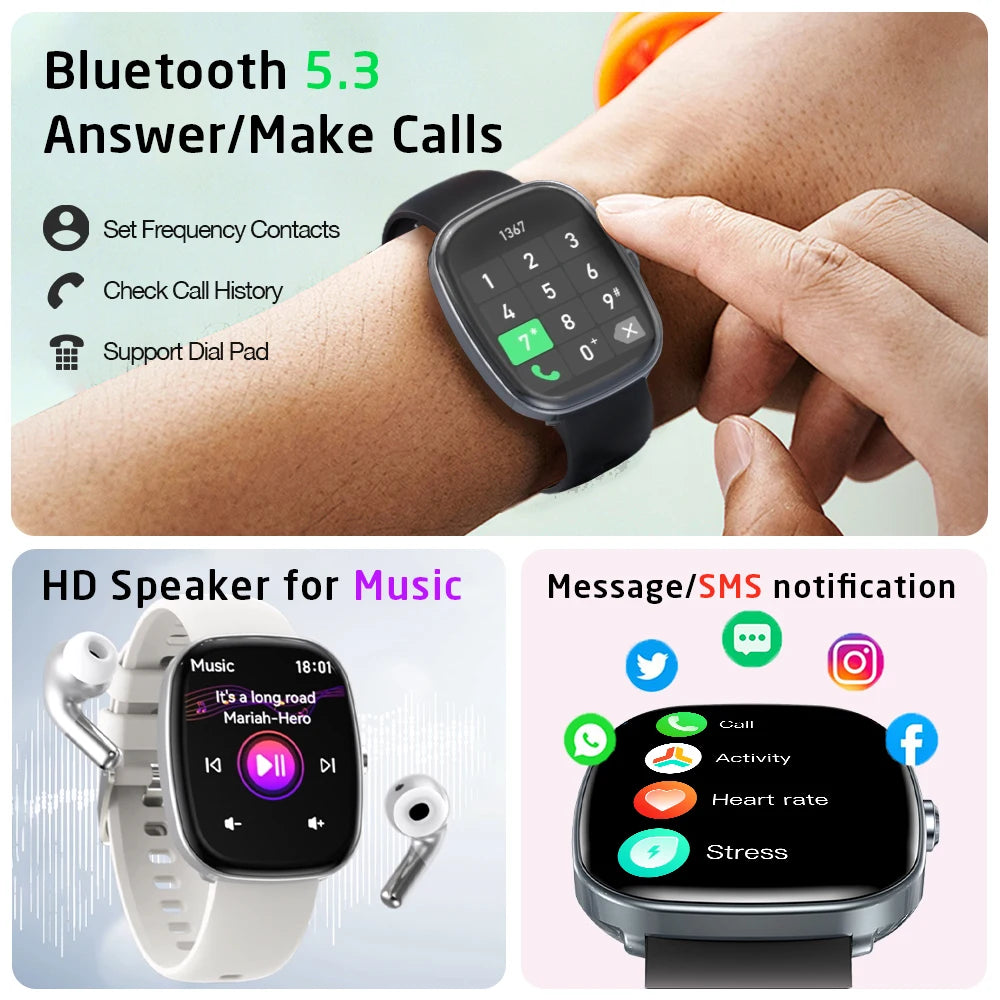 Huafit S5 1.83 Smartwatch With Calls IP68 iPhone Android - Arthur's Wellness Emporium