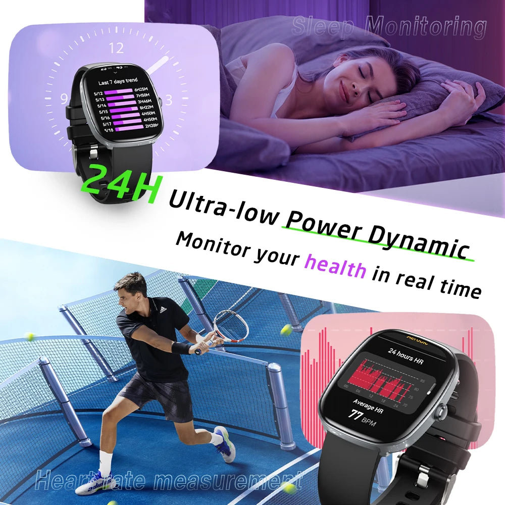 Huafit S5 1.83 Smartwatch With Calls IP68 iPhone Android - Arthur's Wellness Emporium