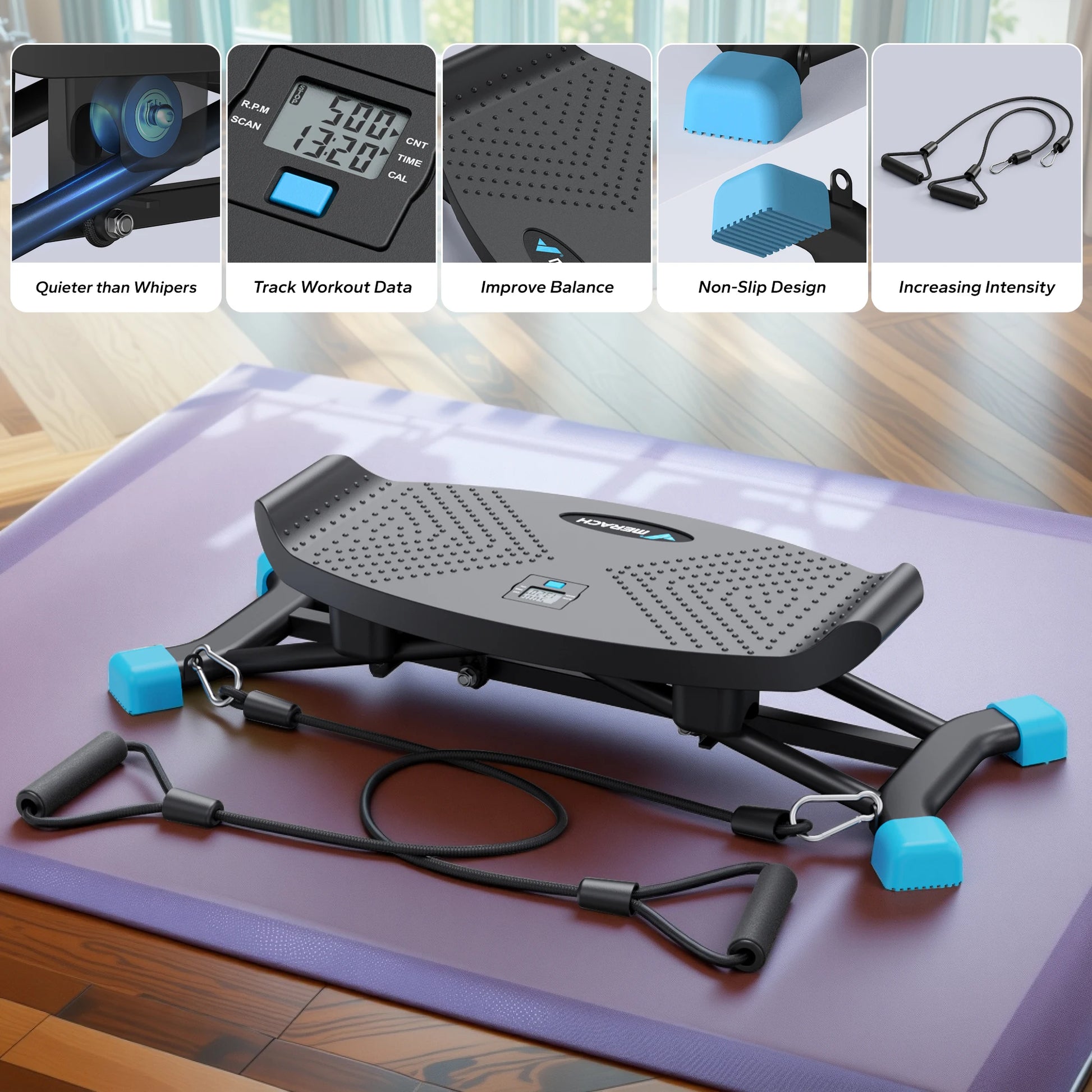 MERACH Ski Machine Simulated Ski Training Full Body Cardio Fitness - Arthur's Wellness Emporium