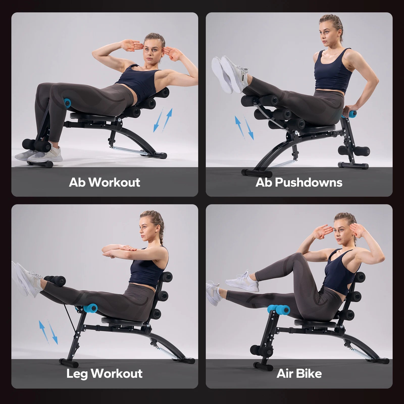 MERACH Ab Machine Multifunctional Adjustable Ab Trainer For Home Gym - Arthur's Wellness Emporium