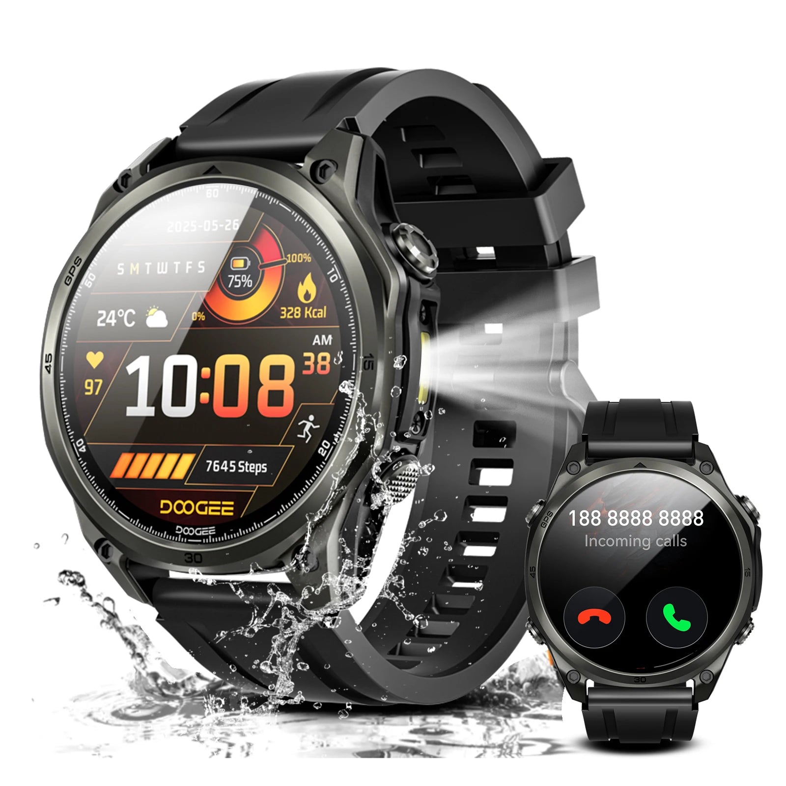 Doogee Anywise W1 Smartwatch 5ATM Water Resistance 178 Sports Modes - Arthur's Wellness Emporium
