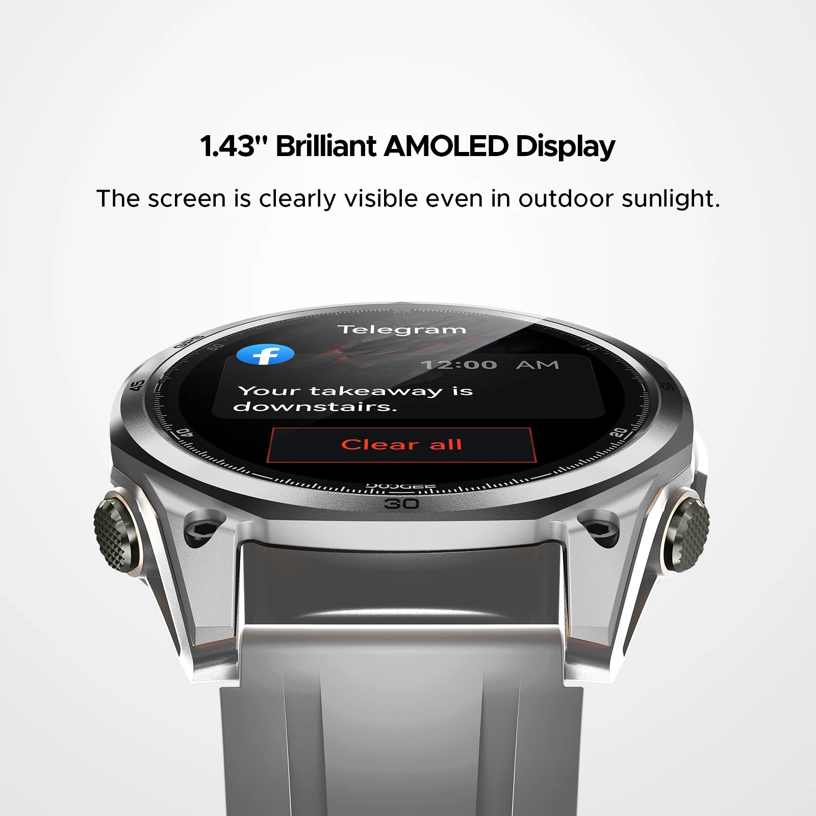 Doogee Anywise W1 Smartwatch 5ATM Water Resistance 178 Sports Modes - Arthur's Wellness Emporium